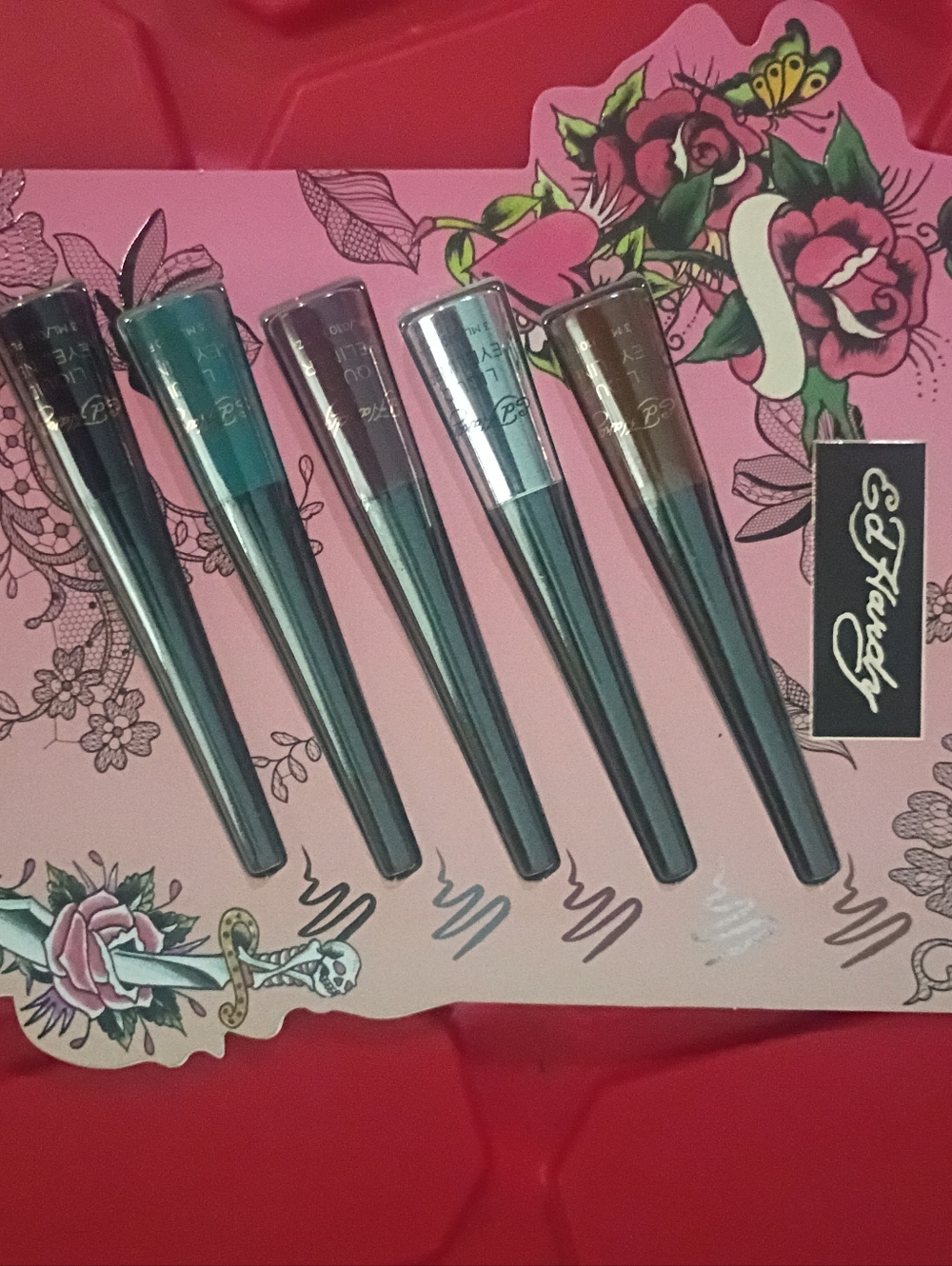 NWT Ed Hardy 5pc Eyeliner Set